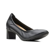 Clarks Neiley Pearl Leather Flat, 5.5, Black